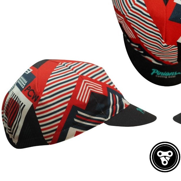 Pinions Cycling Caps cap topi sepeda - RED NAVAJO