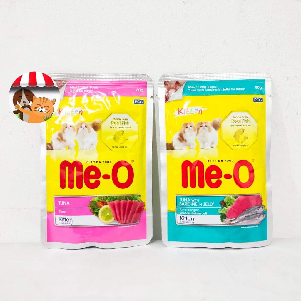 Makanan Kucing Meo Pouch Kitten 80gr - Me-o Sachet 80 gr All Variant