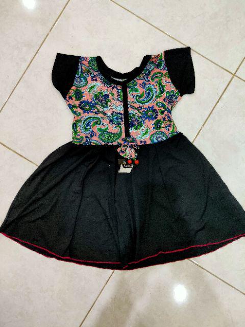 Dress Lala Uk 5-6 Tahun / Dress Anak Perempuan Cewek Baju Dres Batik Murah Yukensi Casual Pesta Adem