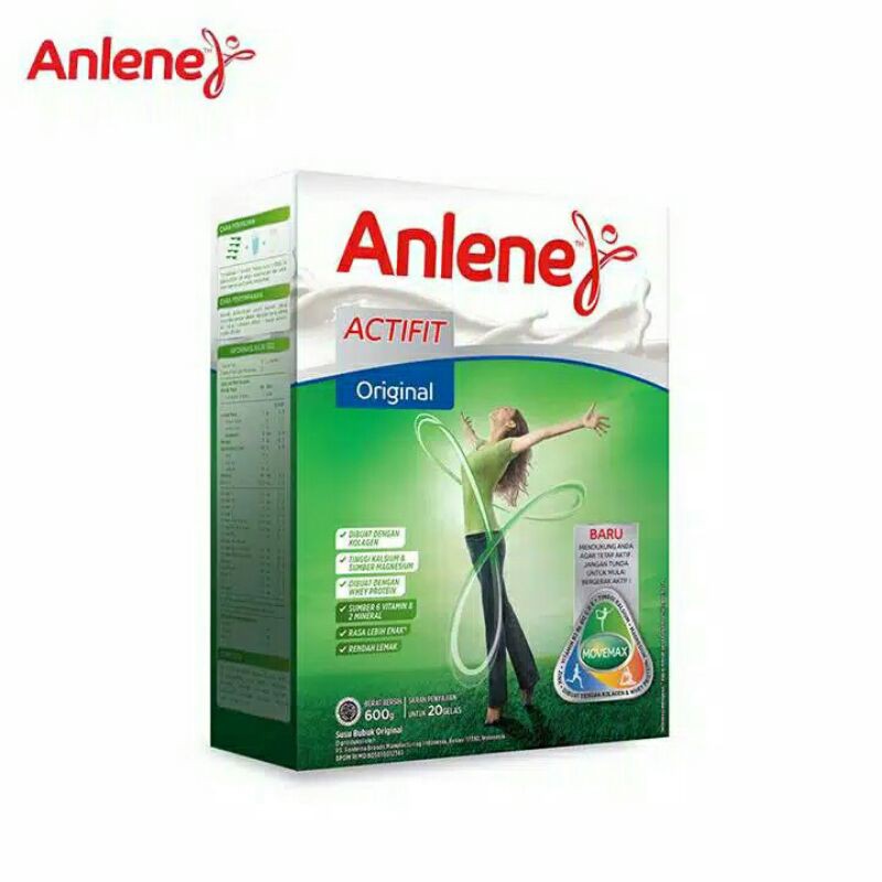 

Anlene Actifit Original, Vanilla, Chocolate 580 gr - Susu Bubuk Nutrisi Tulang, Sendi, dan Otot