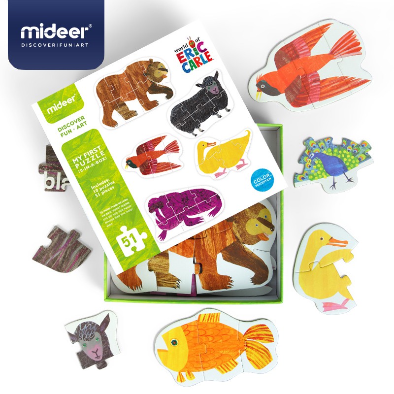 TweedyToys - Mideer My First Puzzle - 10 in a box