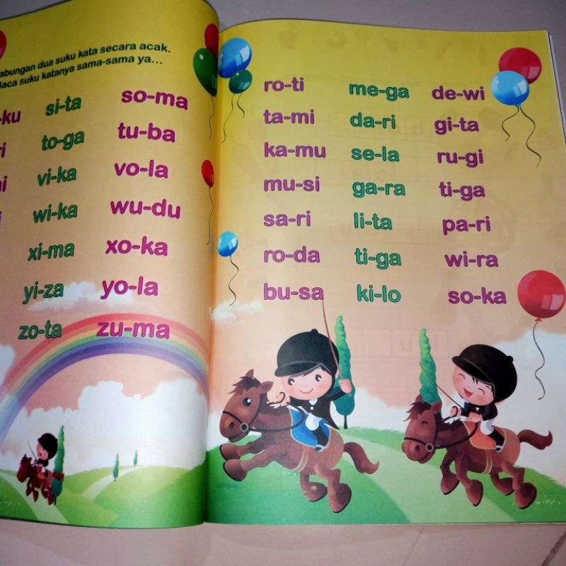 buku pandaimembaca full colour 64 halaman (21×28cm)