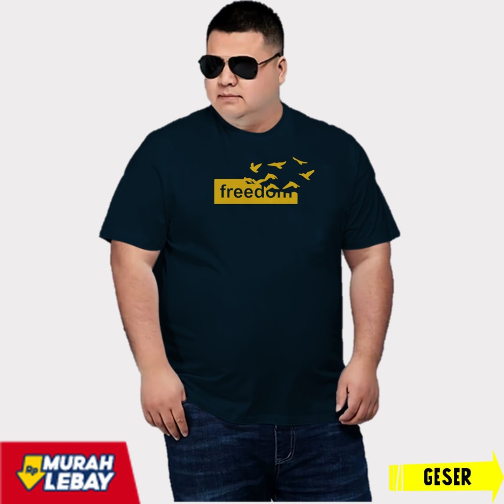 Kaos Jumbo Pria Original Ukuran Besar Tidak Menyusut 5XL Kaos Jumbo Pria Original Ukuran Besar Tidak Menyusut 5XL