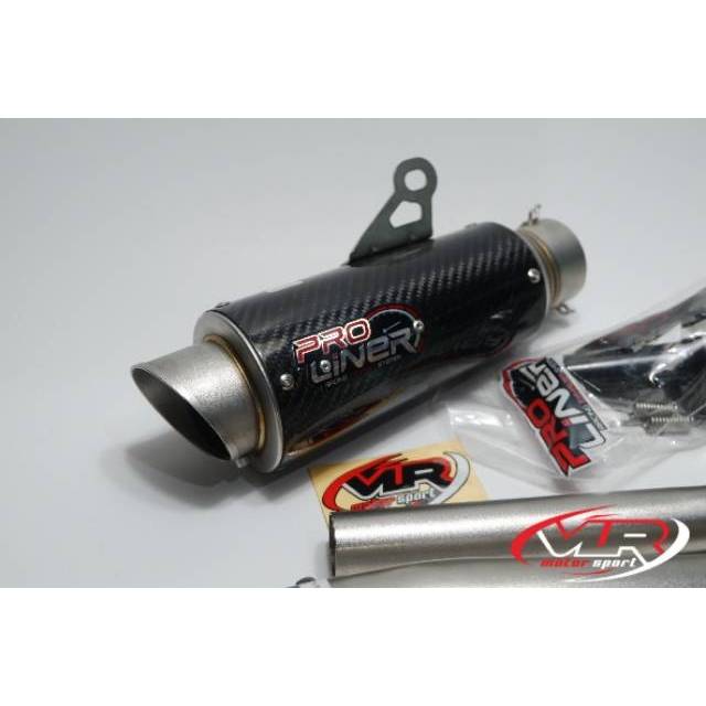Knalpot Proliner TR1 Carbon Short Full System r15 cbr150 gsx150