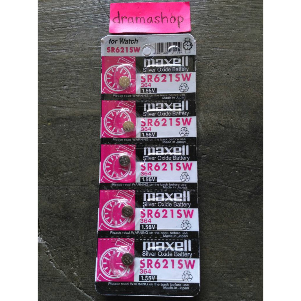 Baterai Batre Jam 364 SR621SW SR 621 SW Maxell Original