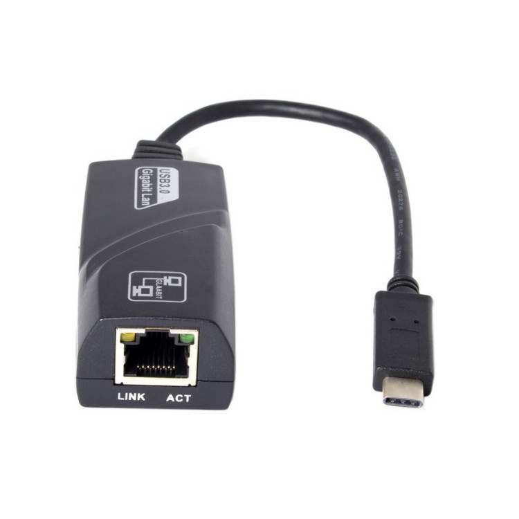 Type C To LAN Ethernet Gigabit Adapter Up To 1 Gbps