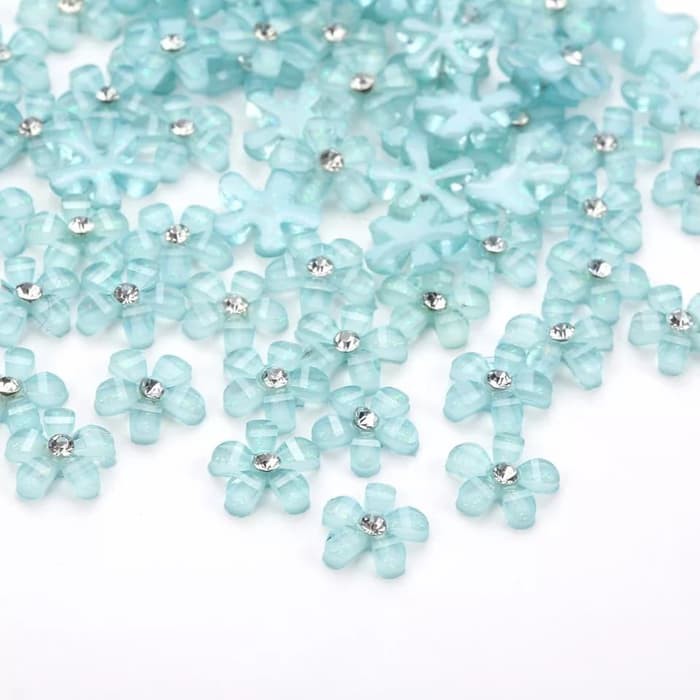Nail art 3D hiasan kuku 3d charm resin 3d bunga akrilik import 10mm