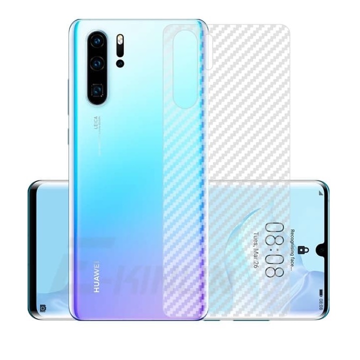 HUAWEI NOVA 9 NOVA 7 NOVA 2 LITE P30 P30 LITE P30 PRO ANTI GORES BELAKANG SKIN KARBON MOTIF CARBON GARSKIN TRANSPARAN ANTI JAMUR PELINDUNG BELAKANG