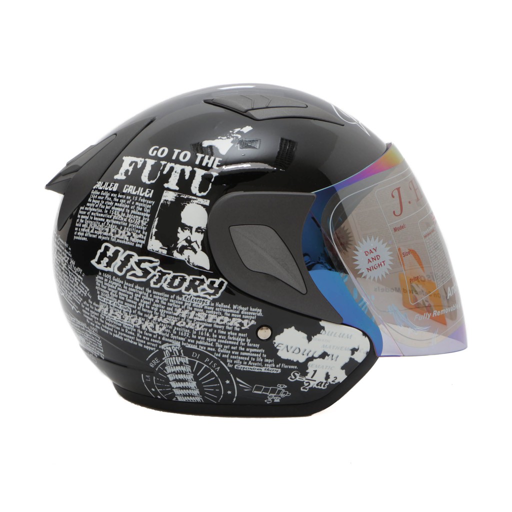 [Helm Dewasa] MSR Helmet Javelin - History - Hitam + Promo Gratis Jaring Helm