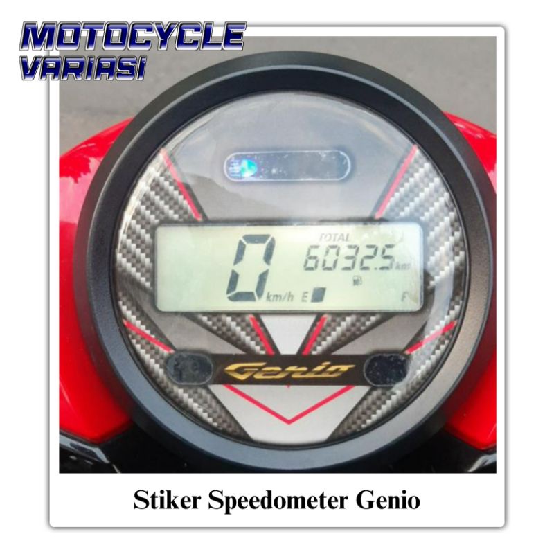 Stiker Genio Stiker Speedometer Genio Cover Spidometer Genio