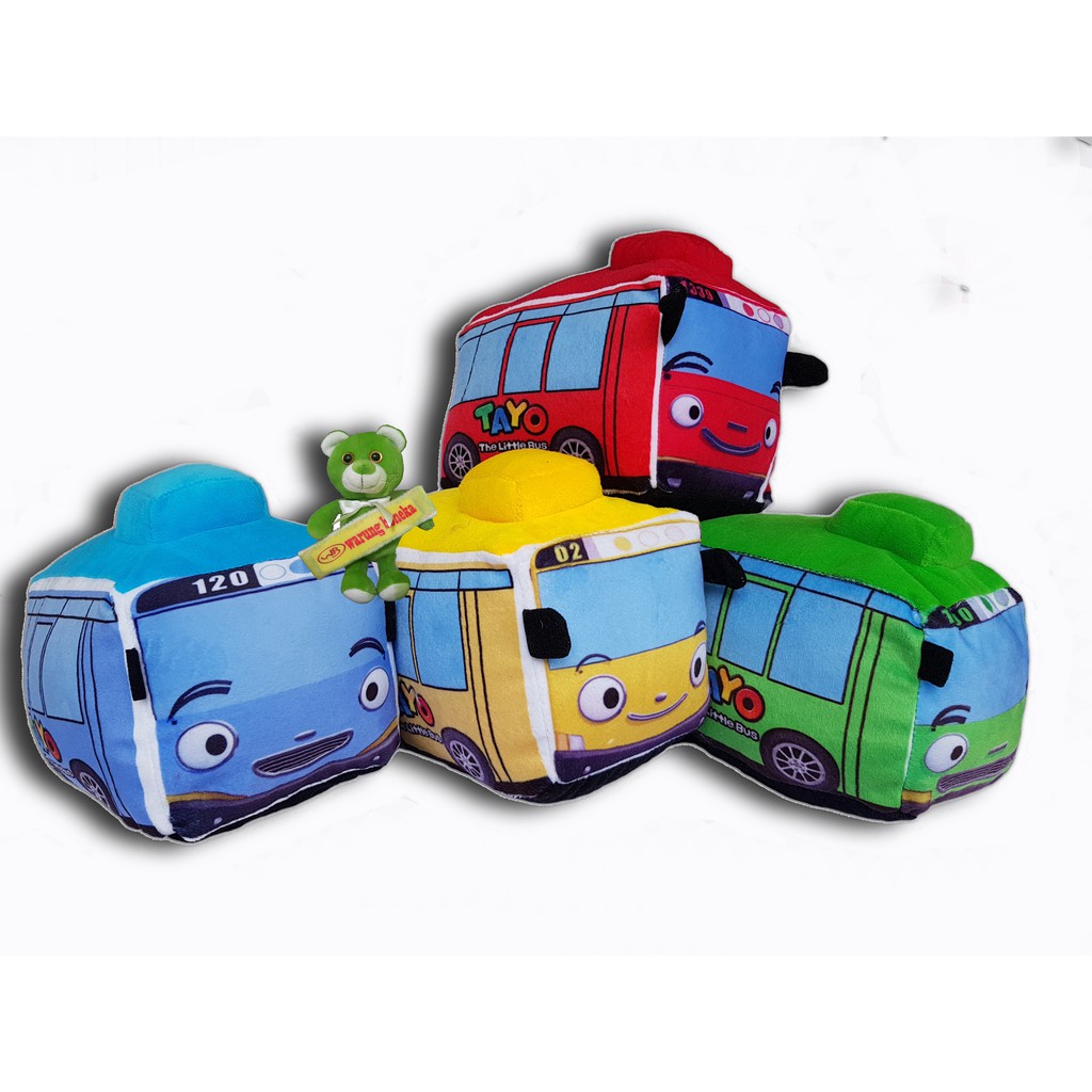 PROMO 1 KG BISA ISI 4 PCS Boneka Little Bus TAYO Bahan Velboa