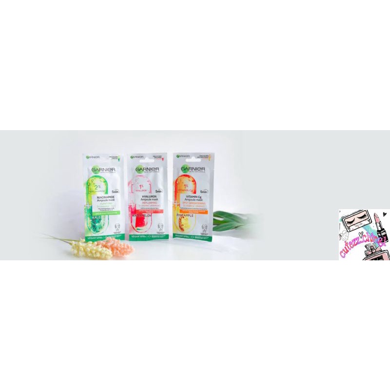 ☃️Cutezz_Ching1☃️Garnier Ampoule Mask (Sheet Mask) 15g