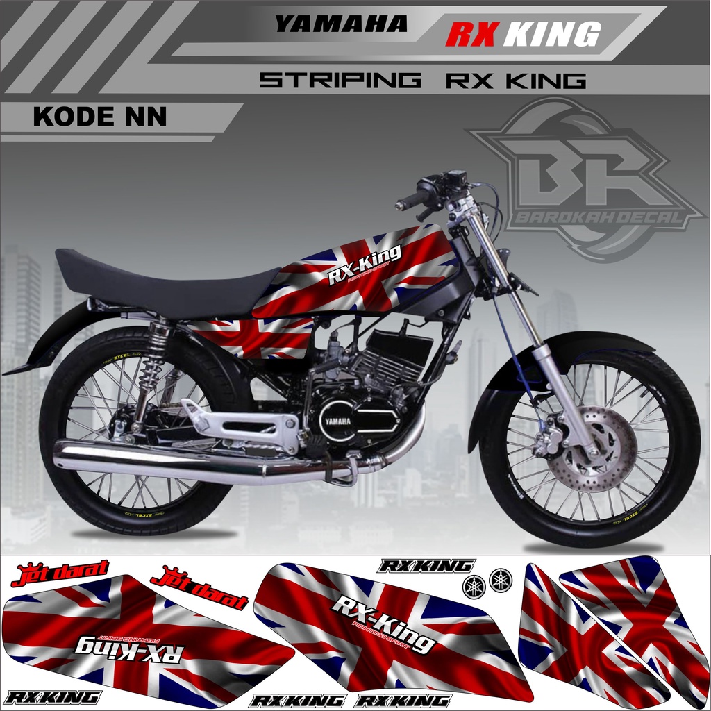 Sticker Rx King Variasi Stiker Lis Striping Rx King Kode NN