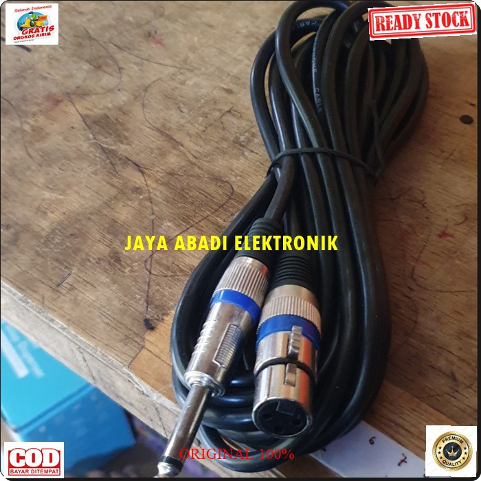 G515 ORIGINAL Kabel mic 5 METER 5M microphone cable asli mikrophone mik dynamic meter universal pro profesional vocal vokal WIRE G515  BISA SEGALA JENIS MIC KABEL  Spesifikasi Panjang +/- 5 meter Jack koneksi T/S male to XLR female Warna Hitam G515