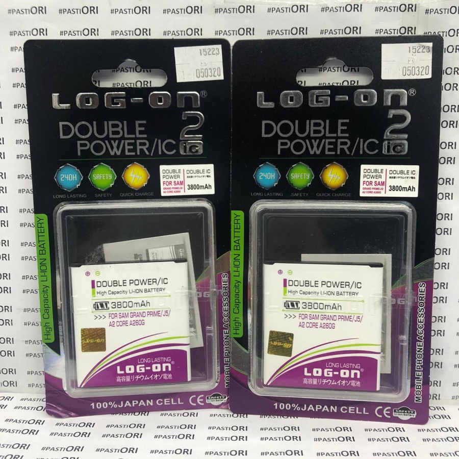 Baterai Samsung Galaxy Grand Prime / J5 / J2 Prime / A2 Core Log On
