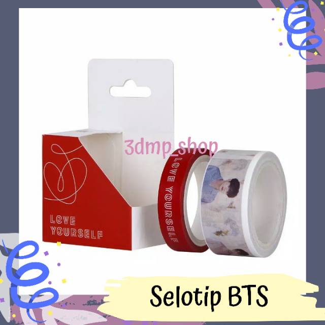 selotip isolasi bts washi tape love yourself kpop