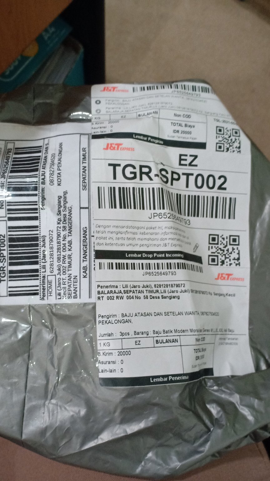 Atasan Blouse Batik Wanita Modern Fashion Wanita Kekinian Brokat Batik Pekalongan Ml Xl Xxl