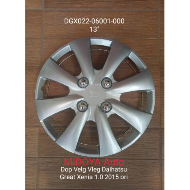 New Dop Velg Vleg Daihatsu Great Xenia 1.0cc R13" tahun 2015 ori 1buah Best Quality
