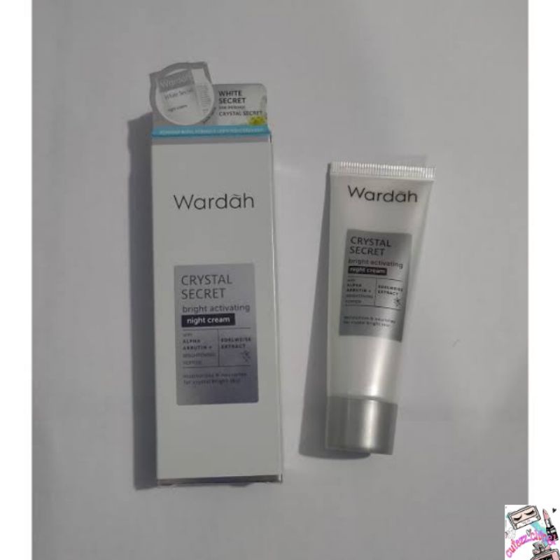 ☃Cutezz_Ching1☃Wardah Crystal Secret Brightening Day Cream/Night Cream