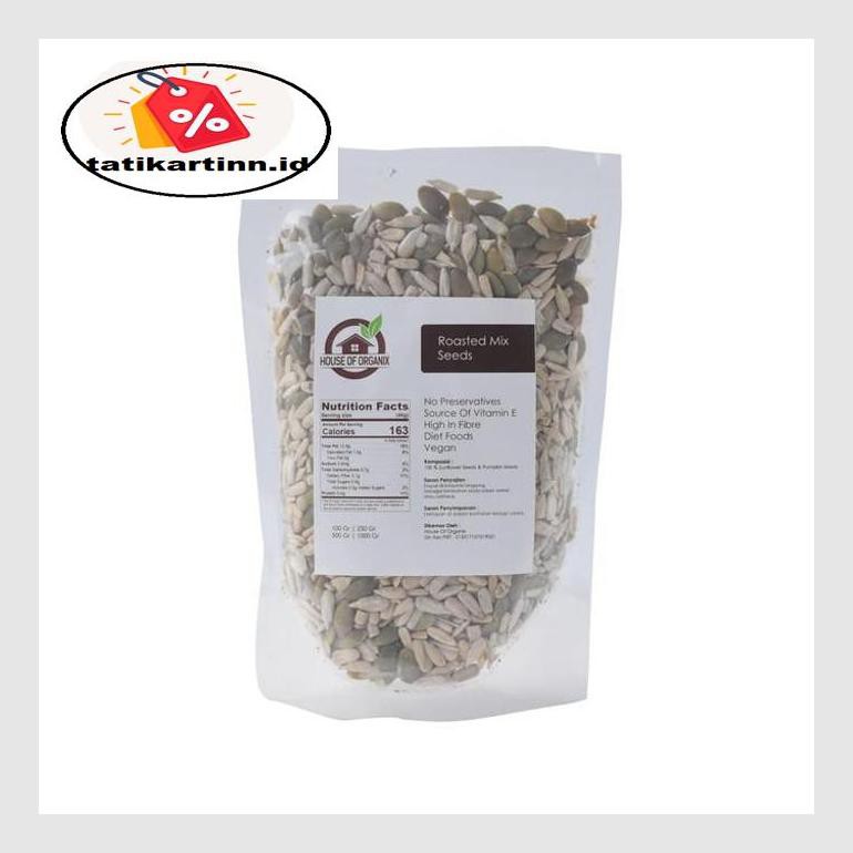 

S50Tat Roasted Mix Sunflower Pumpkin Seeds ( Panggang ) - 100 Gr Atr05Ytt