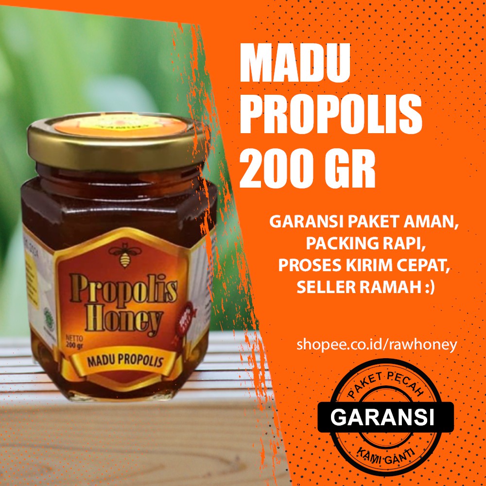 

Madu Propolis Pramuka 200gr 145ml - meningkatkan Imun Tubuh - cegah corona - Propolis Raw Honey