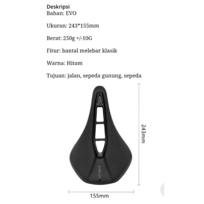 Sadel Sepeda EC90 Bike Saddle fiber PU leather ultra light