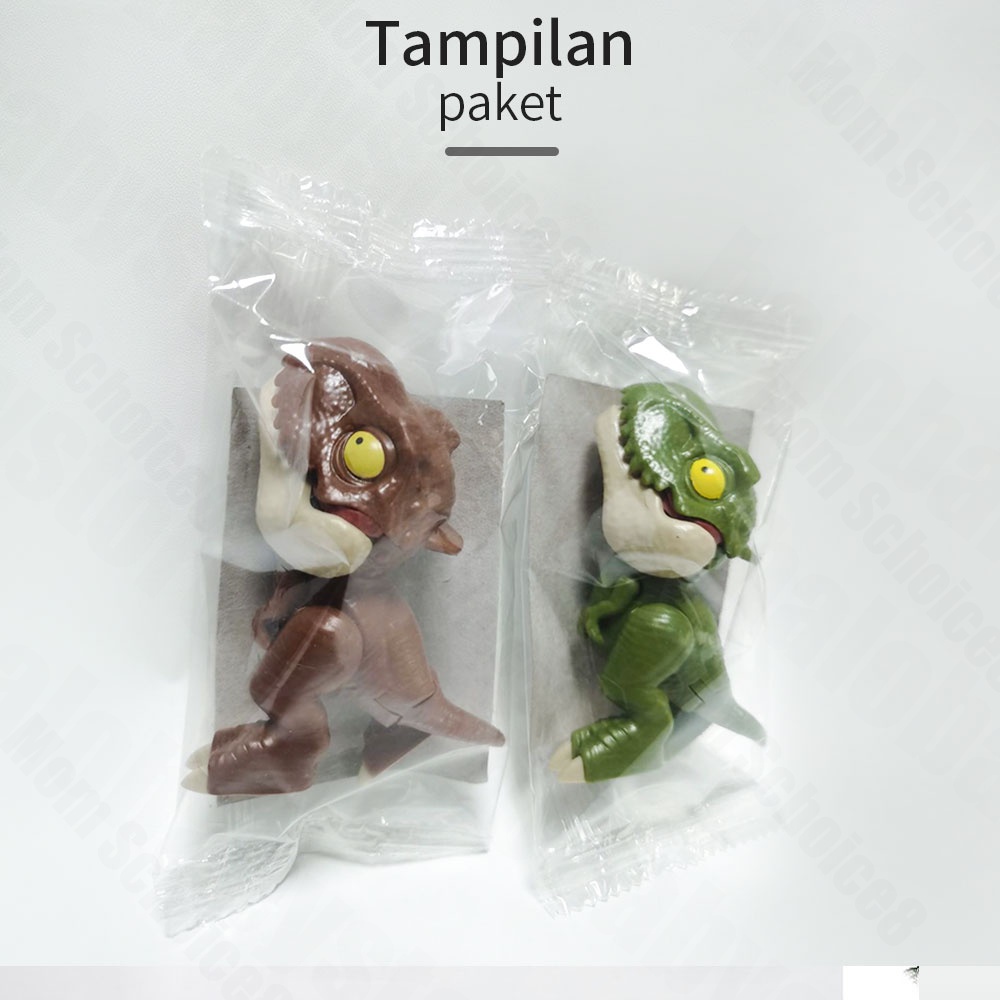 Halo Baby Figure mainan dinosaurus Gigit Jari /Miniatur Figur Biting Dinosaurs/mainan dinosaurus anak karet