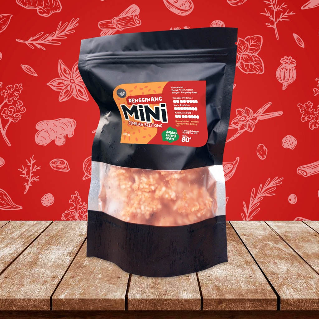 

Rengginang Mini Mandakini Rasa Balado Pedas 100 Gram
