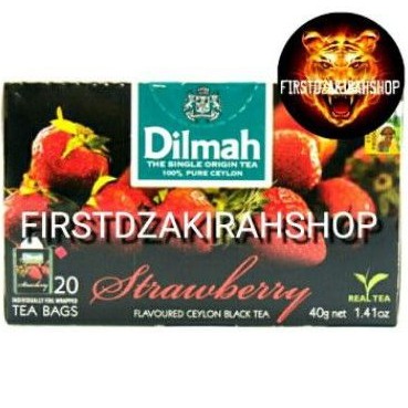 

Dilmah strawbery flavored ceylon black tea 20x2gr