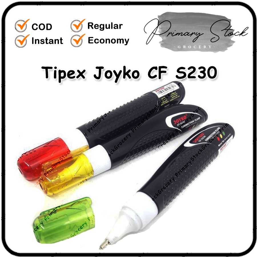 

Correction Pen Joyko Fluid Penghapus Pena Stipo Cair Tip-Ex CF S230