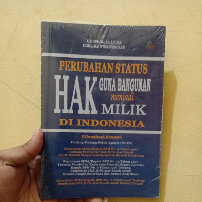 

Buku Perubahan Status Hak Guna Bangunan Menjadi Hak Milik di Indonesia