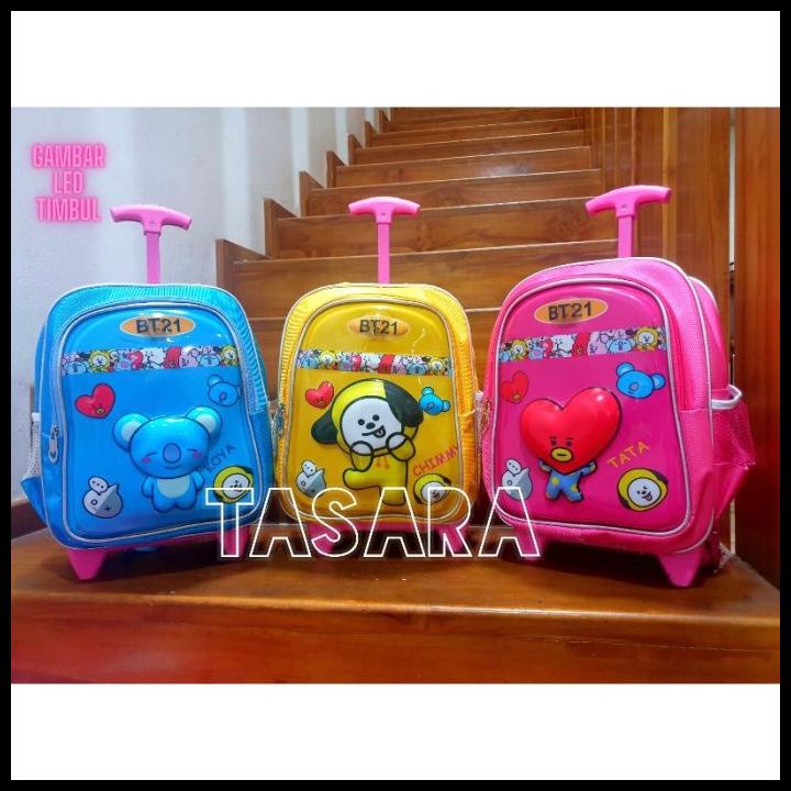 Tas Troli Anak Ransel Bts Gratis Bonus - Ransel Anak Perempuan - Ranse