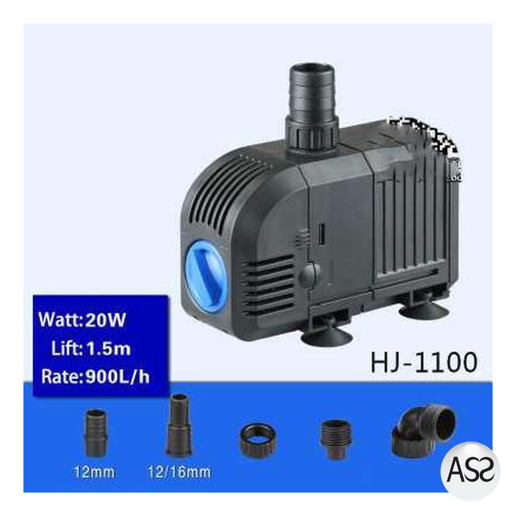 ASS Shop - SUNSUN Pompa Air Aquarium Submersible Pump Fish Tank 20W - HJ-1100