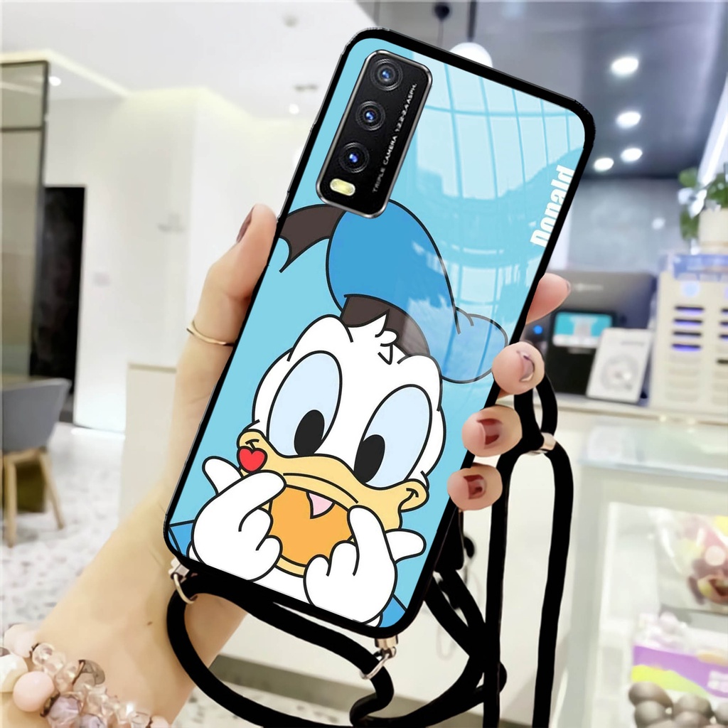 Softcase Kaca Tali For Vivo Y20/Y20i/Y20s- [KT 08] - Case Vivo Y20-Casing Hp Vivo Y20i- Casing Hp Vi