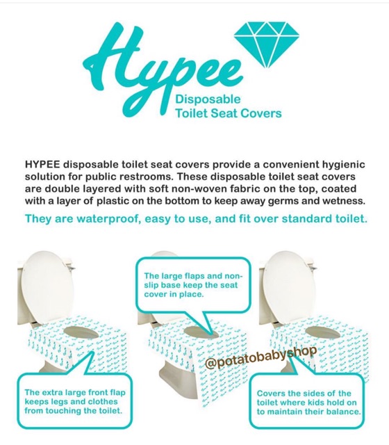 HYPEE DISPOSABLE TOILET SEAT COVER