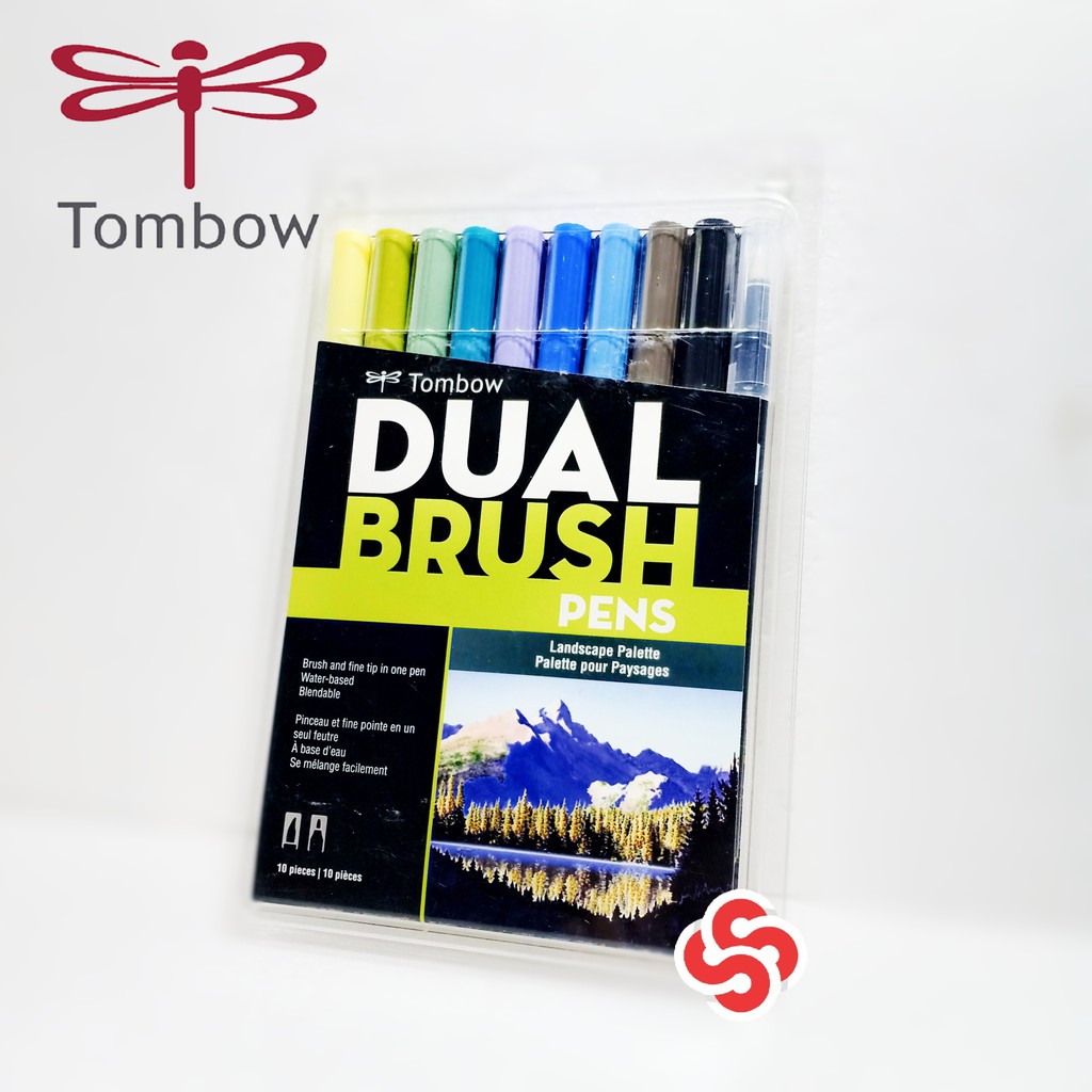 

Tombow Dual Brush Pen Set 10 Colors Set LANDSCAPE PALLETE