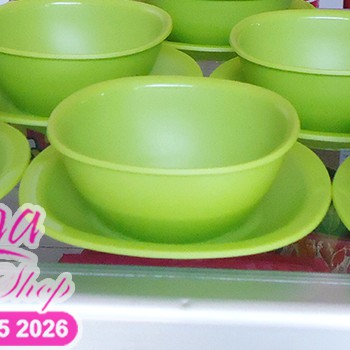 TUPPERWARE SALE SWEET BLOSSOM ECER 1 SET HIJAU MANGKOK ES BUAH MANGKOK MAKAN 1 MANGKOK SAJI 1 DESSER