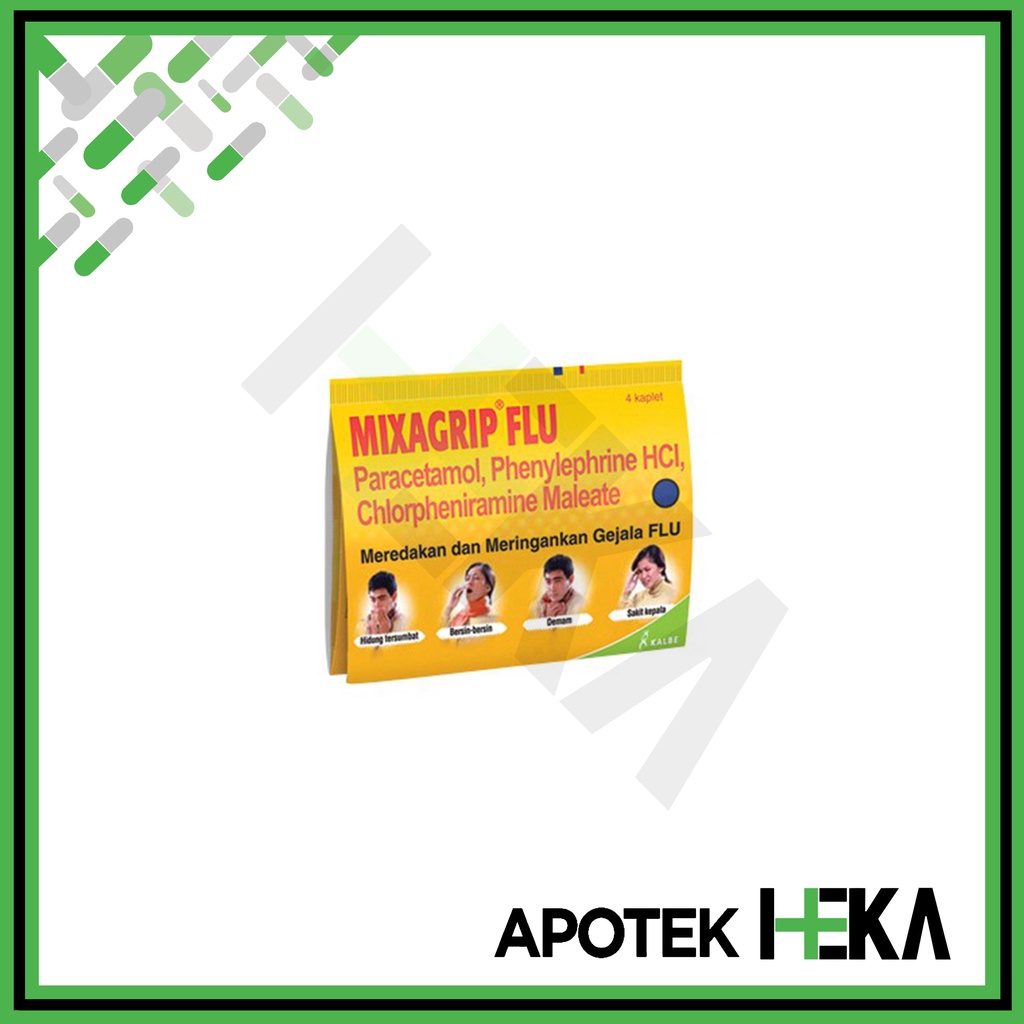 Mixagrip Kuning Flu Strip isi 4 Tablet (SEMARANG)