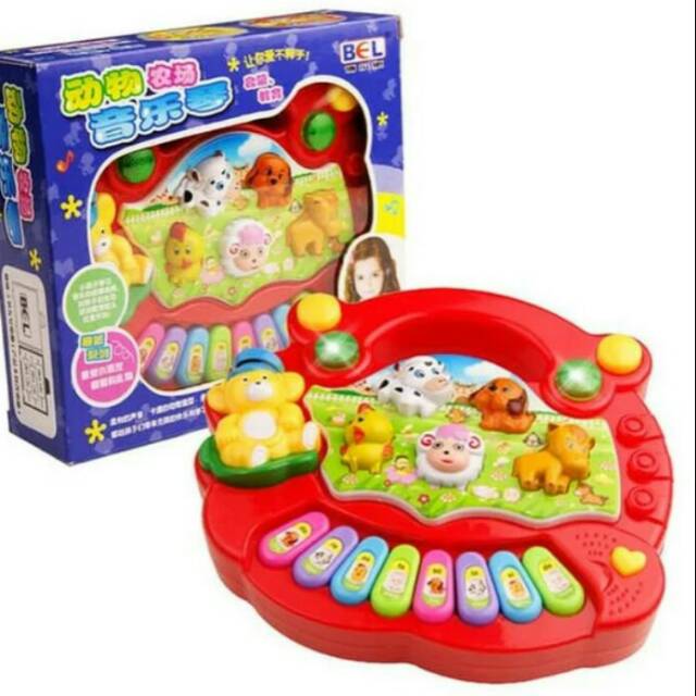 Mainan Anak Piano Animal Musik Singing Lovely Suara Doremi