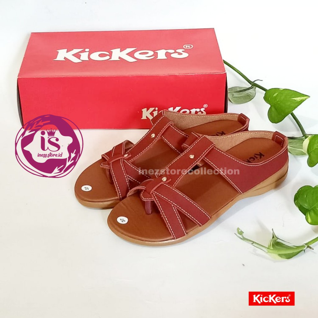 SANDAL WANITA TALI  KICKERS TERPOPULER KODE LET-11 MURAH HARGA GROSIR