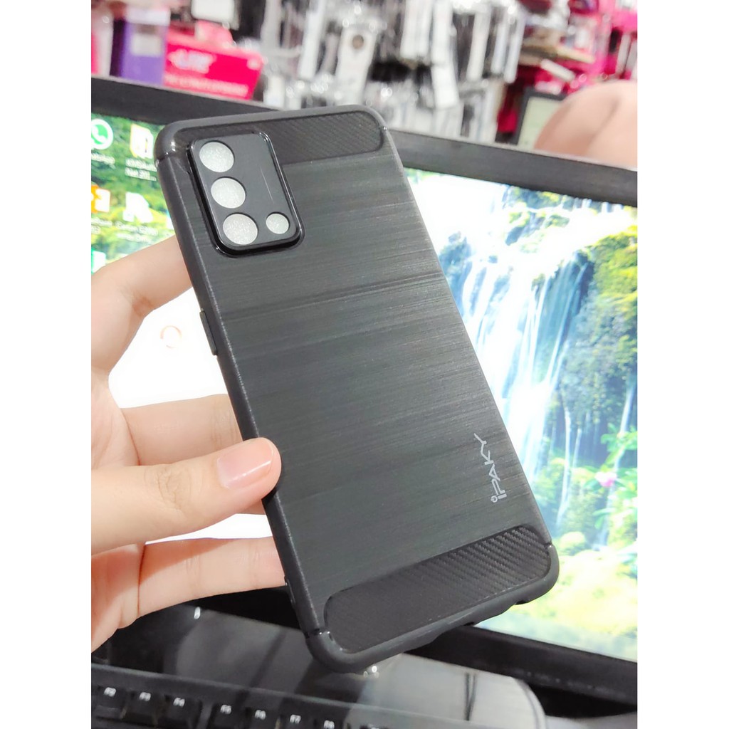 Case Slim Fit Carbon Oppo A54 A74 4G Softshell Fiber Multi Carbon Anti Melar