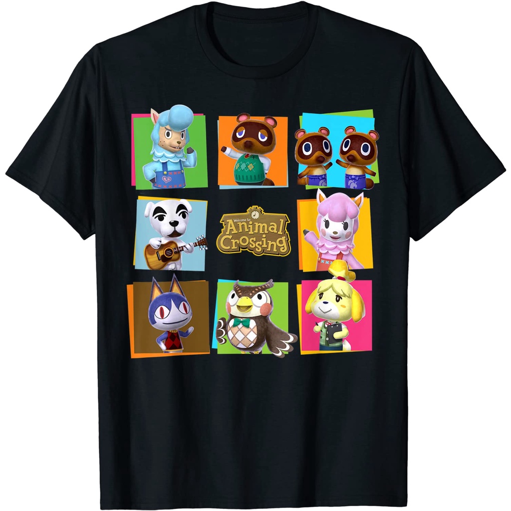 BAJU ANAK Animal Crossing Group Shot Panels T-Shirt