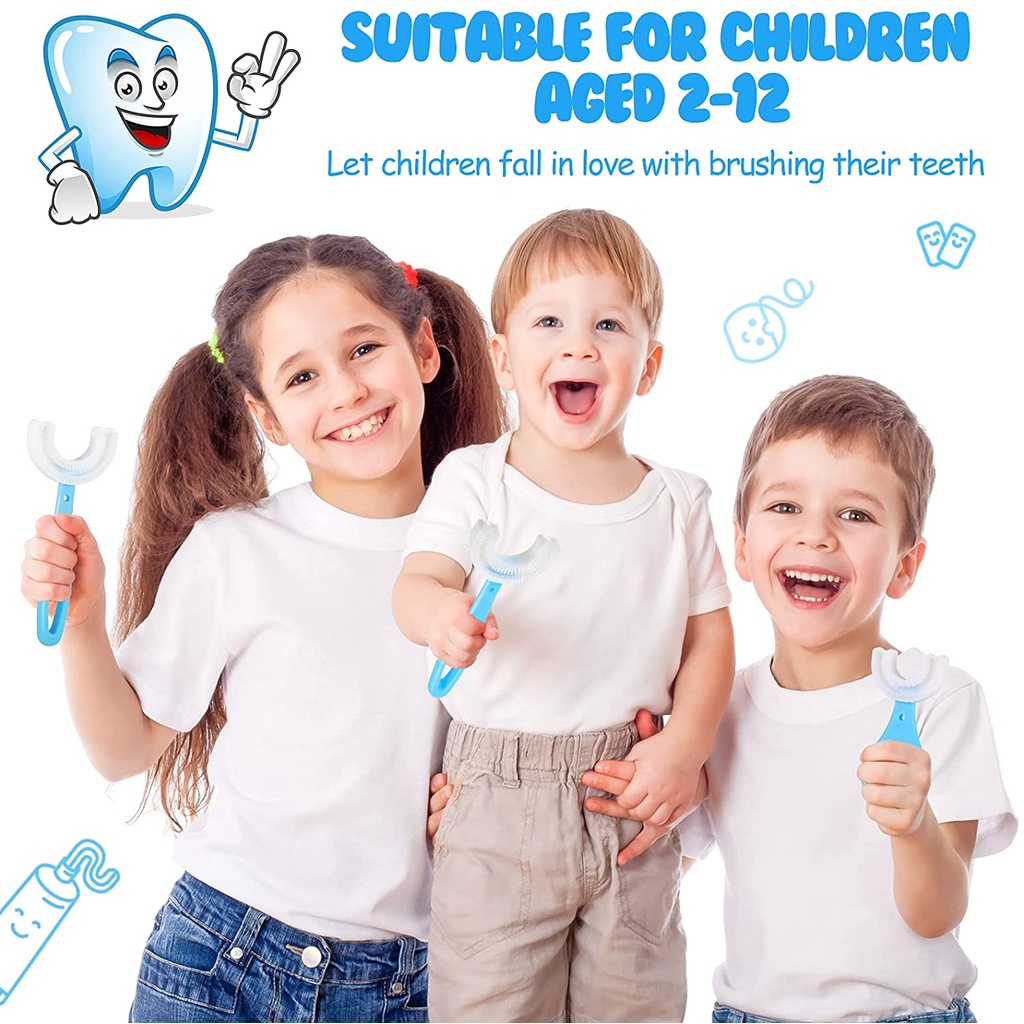 Tooth Brush Baby Silicon type U Sikat Gigi Anak SIKAT GIGI SILIKON BAYI ANAK BENTUK U TOOTHBRUSH SILICON BABY TYPE U SIKAT GIGI BAYI ANAK 360° SIKAT GIGI ANAK BENTUK U 2-6TAHUN SIKAT GIGI BAYI BENTUK U SILIKON Sikat Gigi Anak Bentuk U Shape Anak Utooth