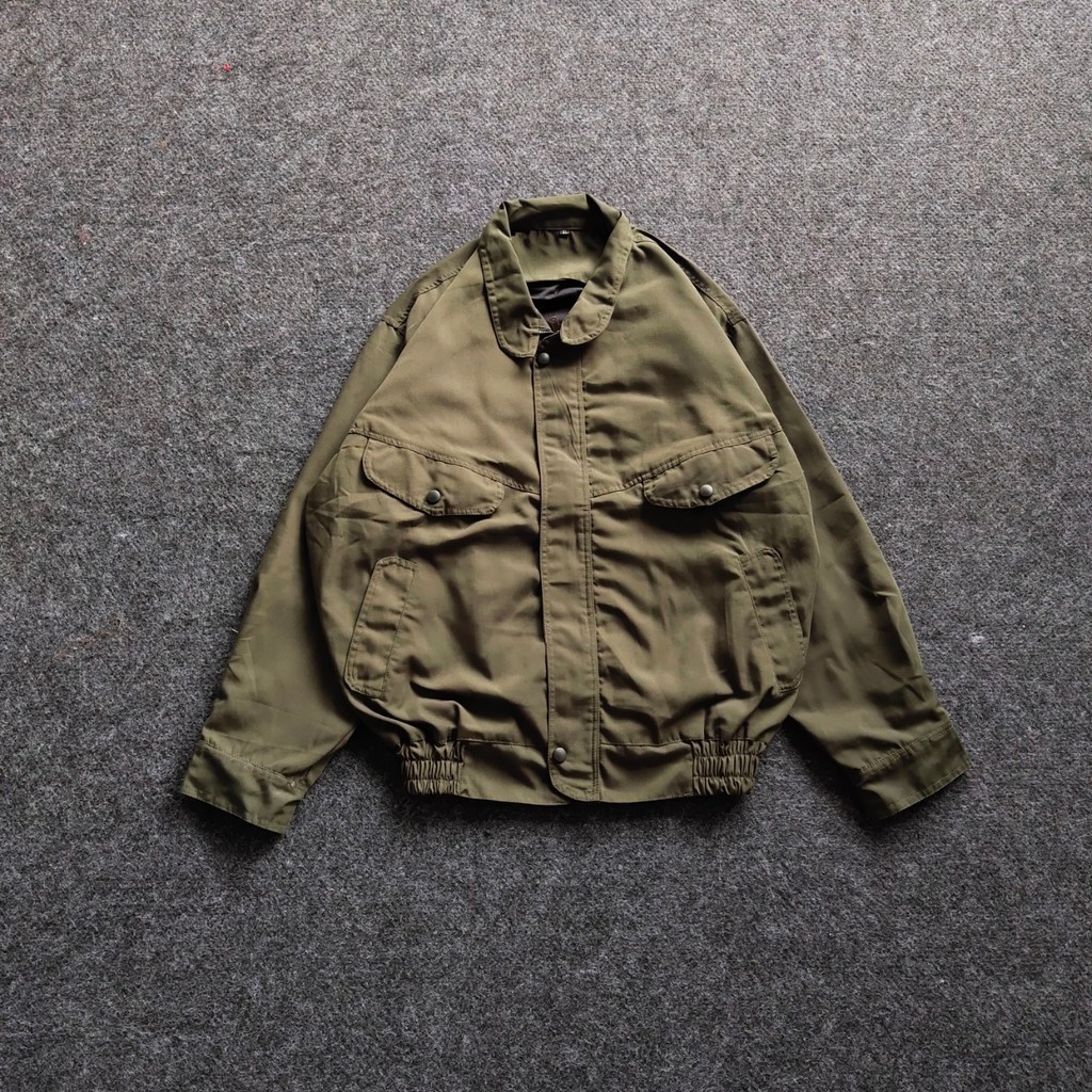 Jaket Pilot Polos - Flight Jacket - Bomber Canvas Jacket