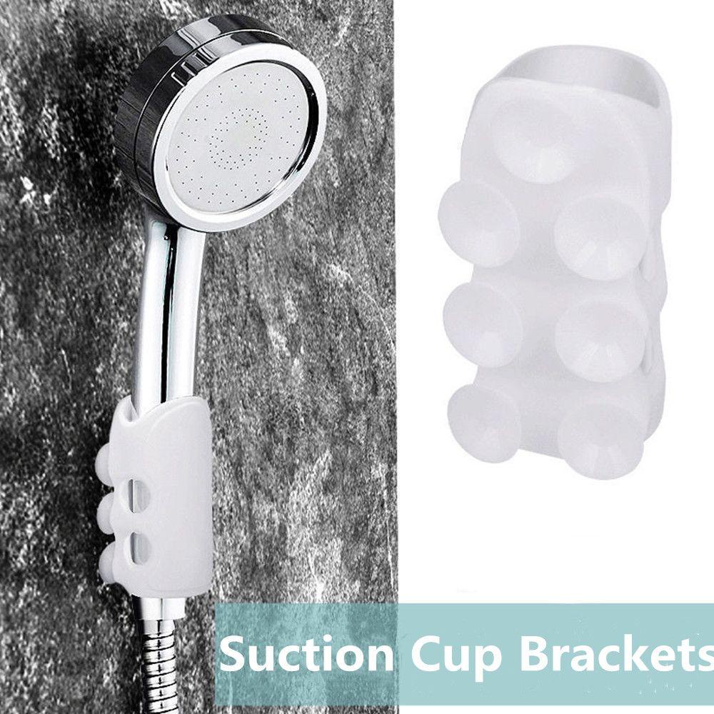 Nanas Shower Head Holder Vakum Kuat Aksesori Kamar Mandi Suction Cup Adjustable Braket Silikon