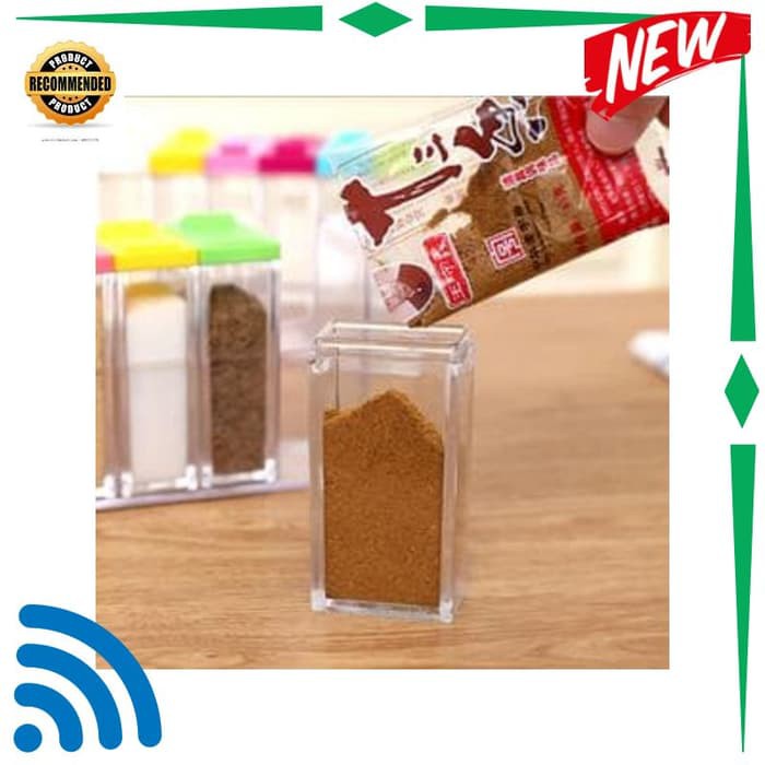 

MO Tempat Bumbu Dapur 6in1 Rak Bumbu 6 in 1 Seasoning Six Set