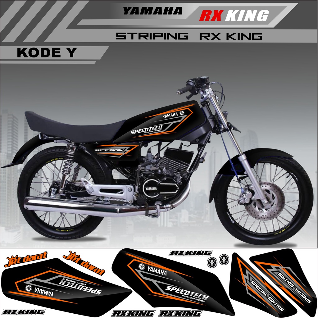 Sticker Rx King Variasi Stiker Striping Rx King Kode Y