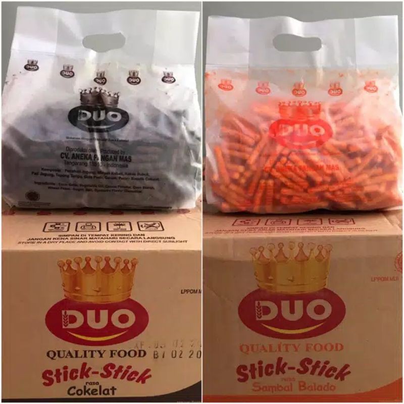 Duo Stik Balado Dan Coklat 500 gram/Merek DUO