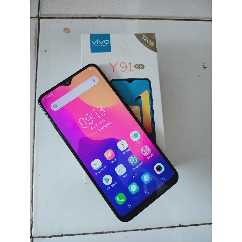 VIVO Y91 2019 RAM 2GB// ROM 32GB//SECOND// FULSET ORI