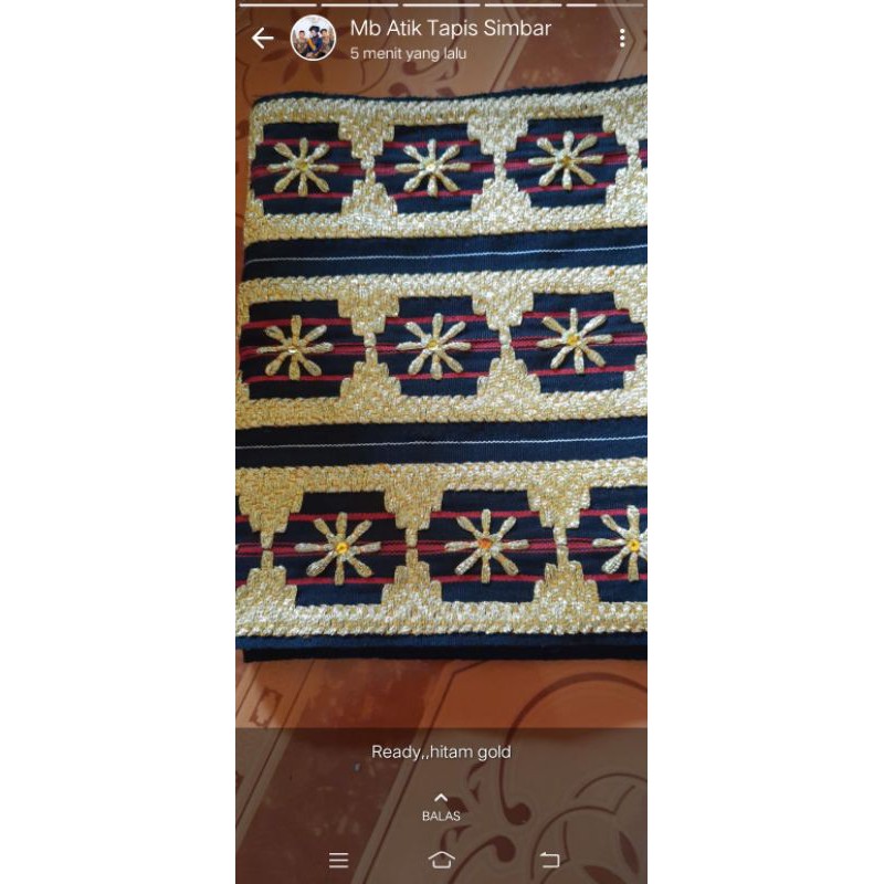 Selendang Tapis Lampung Pakain Adat Khas Lampung Original Selendang tapis lebar